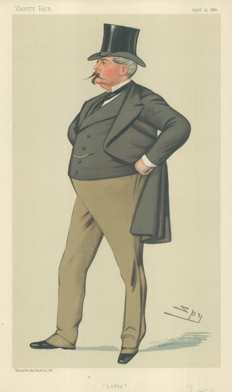 Mr Arthur Loftus Tottenham, Lofty, 15. april 1882, Vanity Fair tegneserie af Leslie Matthew Ward