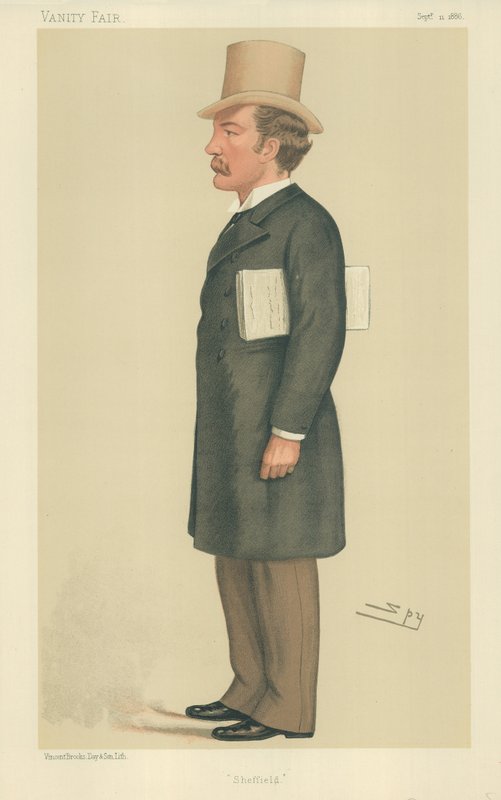 Mr Charles Beilby Stuart-Wortley, Sheffield, 11. september 1886, Vanity Fair tegneserie af Leslie Matthew Ward