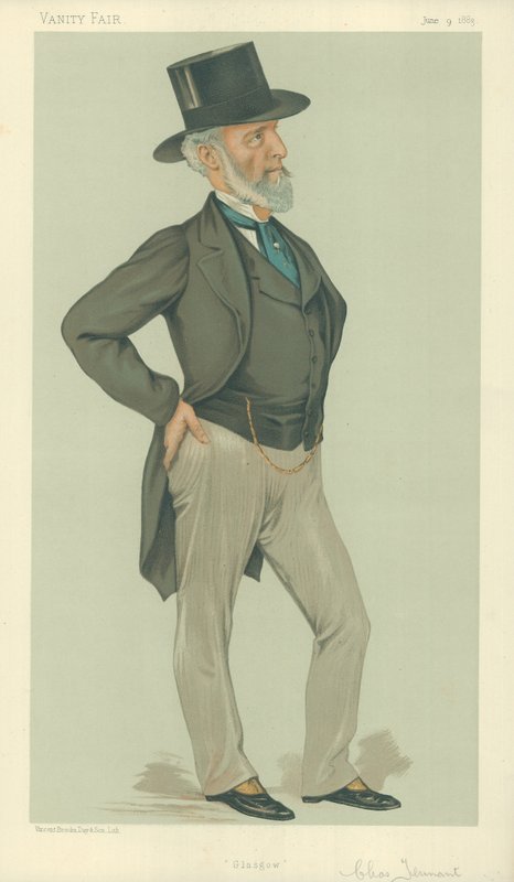 Mr Charles Tennant, Glasgow, 9. juni 1883, Vanity Fair tegneserie af Leslie Matthew Ward