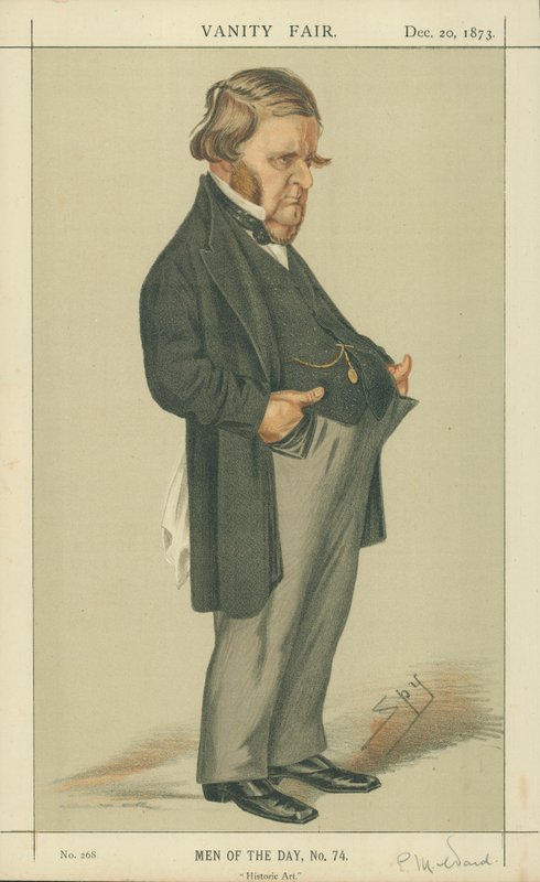 Mr. Edward Matthew Ward, Historisk kunst, 20. december 1873, tegneserie af Vanity Fair af Leslie Matthew Ward