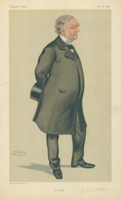 Mr. Erasmus Wilson, Obelisken, 18. december 1880, Vanity Fair tegneserie af Leslie Matthew Ward