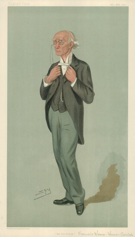 Mr F W Warre-Cornish, The Vice-Provost of Eton, The Vice-Provost, 26. september 1901, Vanity Fair tegneserie af Leslie Matthew Ward