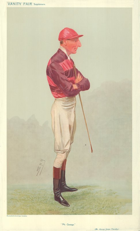 Mr George James Thursby, Mr George, 28. august 1907, Vanity Fair-tegneserie af Leslie Matthew Ward