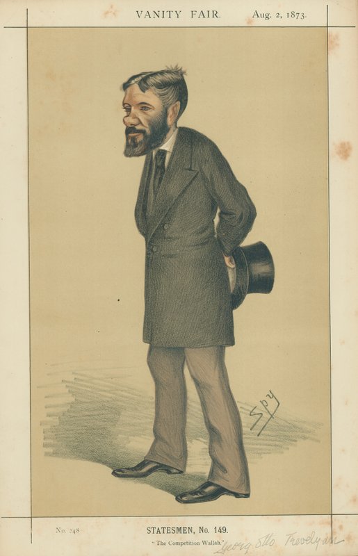 George Otto Trevelyan, The Competition Wallah, 2. august 1873, Vanity Fair-tegneserie af Leslie Matthew Ward