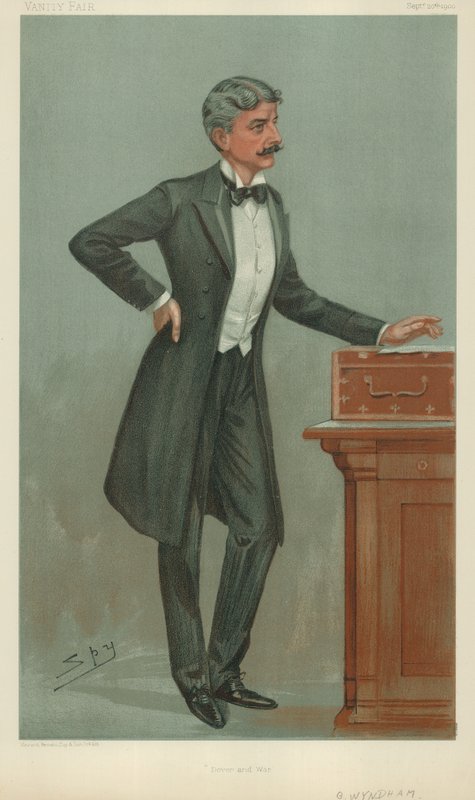 Mr. George Wyndham, Dover and war, 20. september 1900, Vanity Fair tegneserie af Leslie Matthew Ward