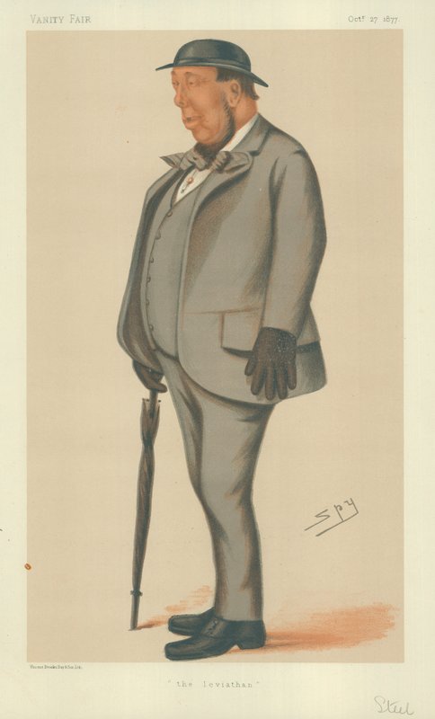 Mr Henry Steel, the Leviathan, 27. oktober 1877, Vanity Fair tegneserie af Leslie Matthew Ward
