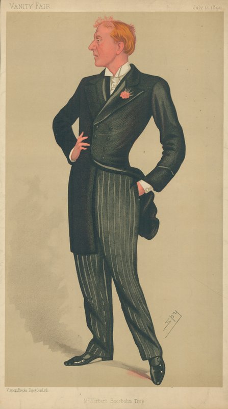 Mr Herbert Beerbohm Tree, 12. juli 1890, Vanity Fair tegneserie af Leslie Matthew Ward