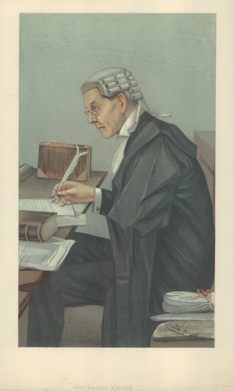 Mr John Lawson Walton, 6. marts 1902, Vanity Fair tegneserie af Leslie Matthew Ward