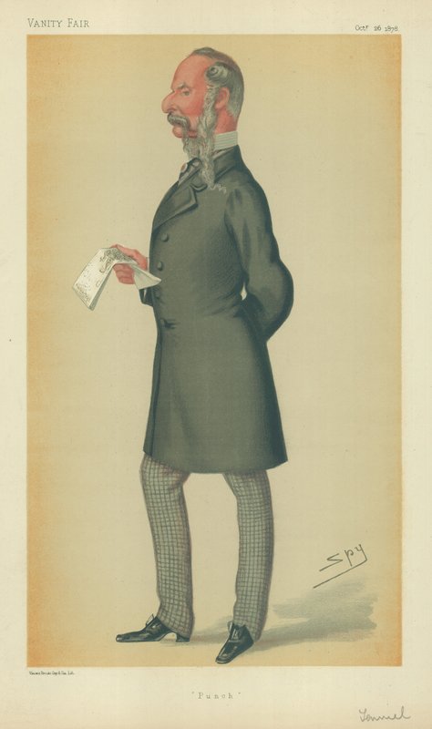 Mr John Tenniel, Punch, 26. oktober 1878, Vanity Fair tegneserie af Leslie Matthew Ward