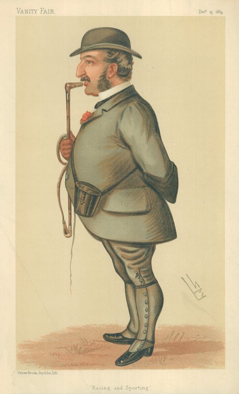 Mr. Leopold de Rothschild, Racing and sporting, 13. december 1884, Vanity Fair tegneserie af Leslie Matthew Ward