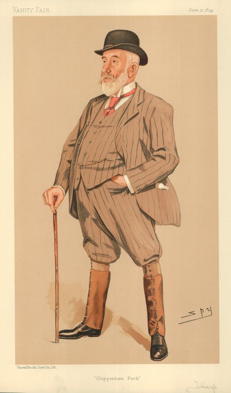 Mr William Montagu Tharp, Chippenham Park, 21. juni 1894, Vanity Fair tegneserie af Leslie Matthew Ward