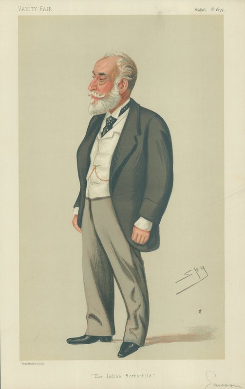 Sir Albert Abdallah David Sassoon, The Indian Rothschild, 16. august 1879, Vanity Fair tegneserie af Leslie Matthew Ward