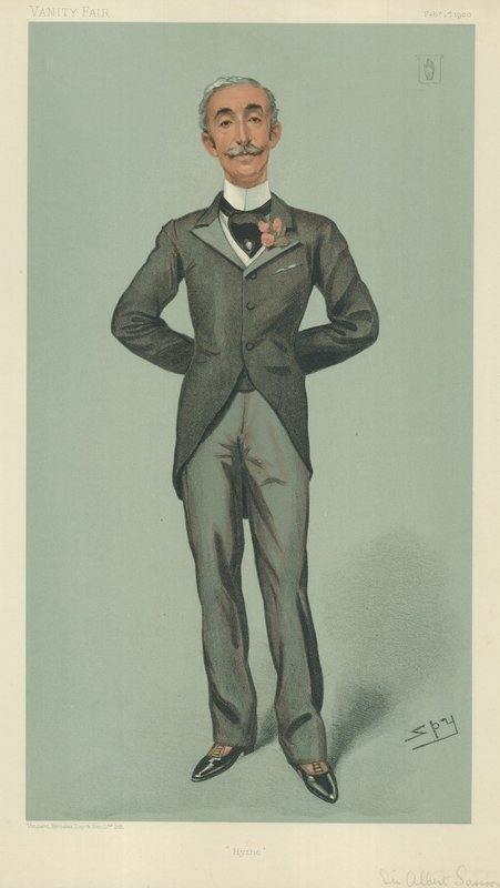 Sir Albert Edward Sassoon, Hyde, 1. februar 1900, tegneserie af Vanity Fair af Leslie Matthew Ward