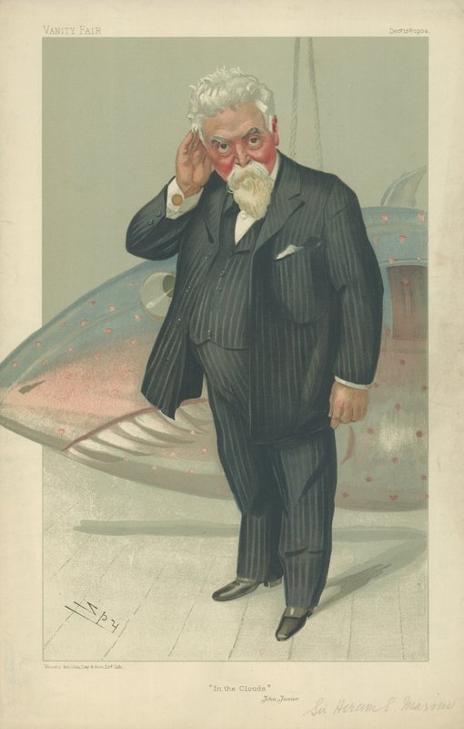 Sir Hiram Stevens Maxim af Leslie Matthew Ward