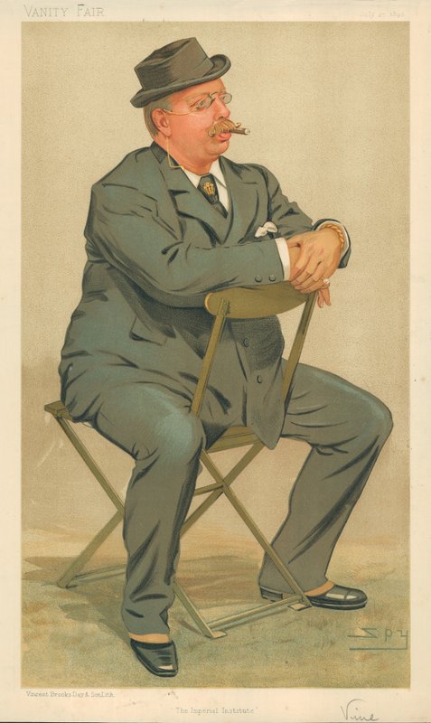 Sir J. R. S. Vine, The Imperial Institute, 27. juli 1893, Vanity Fair tegneserie af Leslie Matthew Ward
