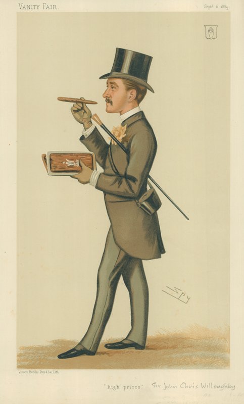 Sir John Christopher Willoughby, High Princes, 6. september 1884, Vanity Fair-tegneserie af Leslie Matthew Ward