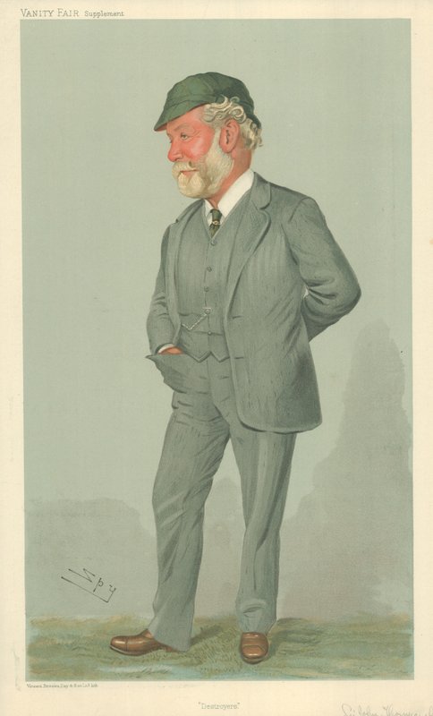 Sir John Isaac Thornycroft, Destroyers, 19. januar 1905, Vanity Fair tegneserie af Leslie Matthew Ward