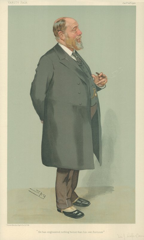 Sir John Wolfe-Barr, Han har ikke skabt noget bedre end sin egen formue, 26. januar 1905, Vanity Fair-tegneserie af Leslie Matthew Ward