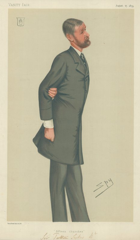 Sir Tatton Sykes, Fifteen churches, 23. august 1879, Vanity Fair-tegneserie af Leslie Matthew Ward