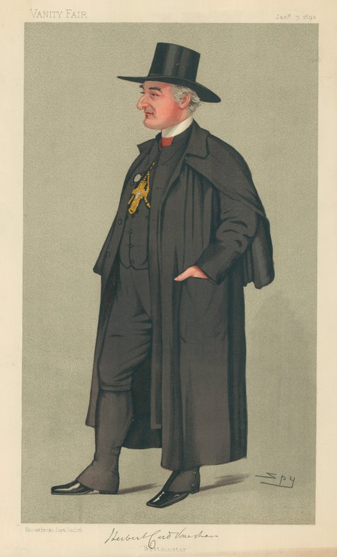 The Bishop of Westminster, Westminster, 7. januar 1893, Vanity Fair tegneserie af Leslie Matthew Ward