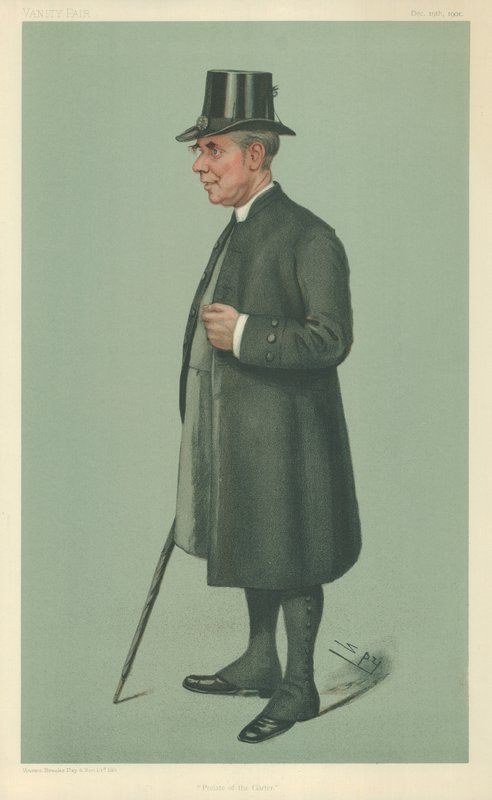 The Bishop of Winchester, Prelate of the Garter, 19. december 1901, Vanity Fair tegneserie af Leslie Matthew Ward