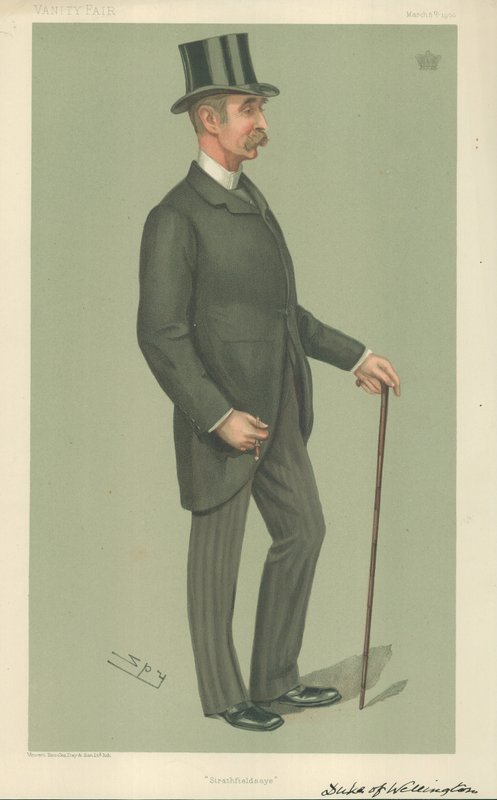 The Duke of Wellington, Strathfieldsaye, 5. marts 1903, Vanity Fair tegneserie af Leslie Matthew Ward