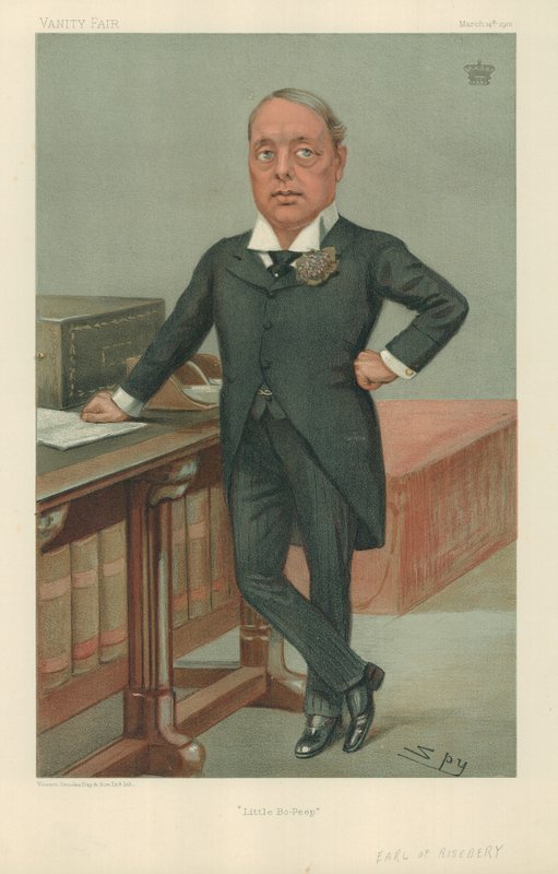 The Earl of Rosebury, Little Bo-Peep, 14. marts 1901, Vanity Fair tegnefilm af Leslie Matthew Ward