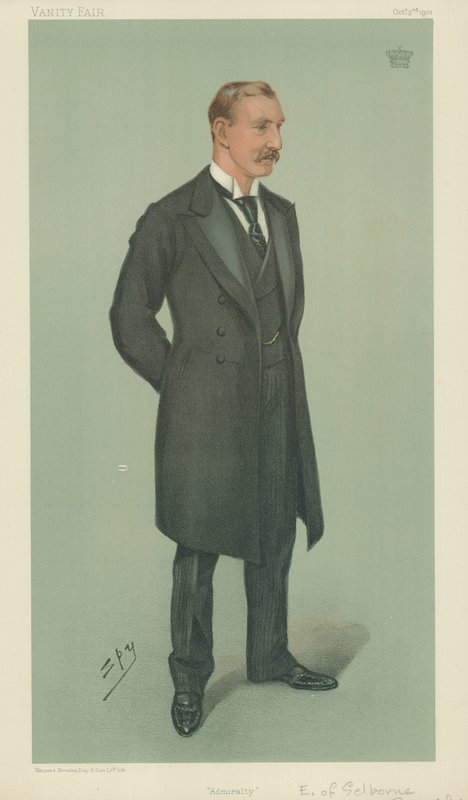 The Earl of Selborne, Admiralty, 3. oktober 1901, Vanity Fair tegnefilm af Leslie Matthew Ward