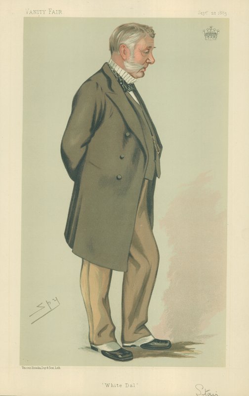 The Earl of Stair, White Dal, 22. september 1883, Vanity Fair tegnefilm af Leslie Matthew Ward
