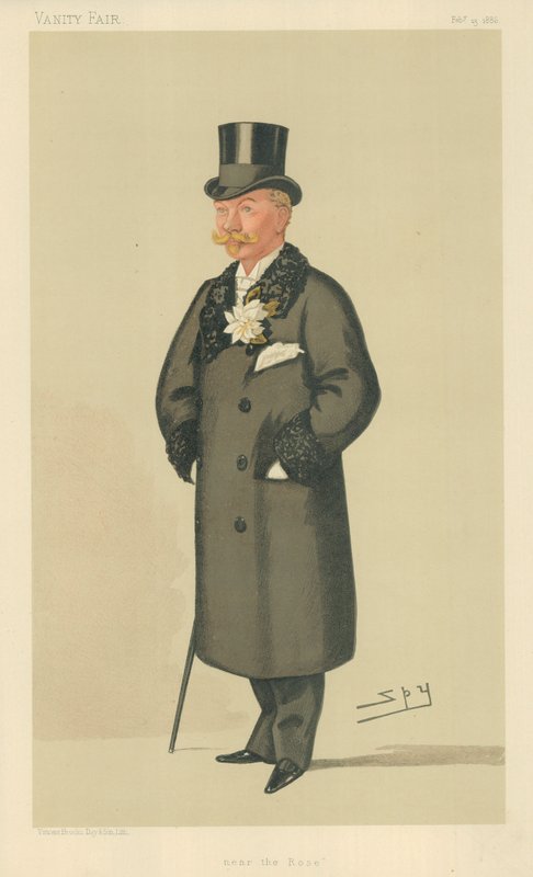 The Hon Harry Tyrwhitt-Wilson, Near the Rose, 13. februar 1886, Vanity Fair tegnefilm af Leslie Matthew Ward