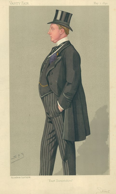 The Hon Humphrey Sturt, East Dorsetshire, 7. maj 1892, Vanity Fair tegnefilm af Leslie Matthew Ward