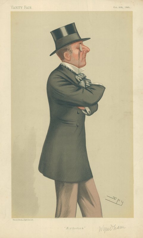The Hon Percy Scawen Wyndham, Æstetik, 30. oktober 1880, Vanity Fair tegnefilm af Leslie Matthew Ward