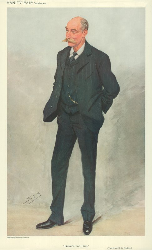 The Hon Robert Garnett Tatlow, Glasgow, 16. juni 1909, Vanity Fair tegnefilm af Leslie Matthew Ward