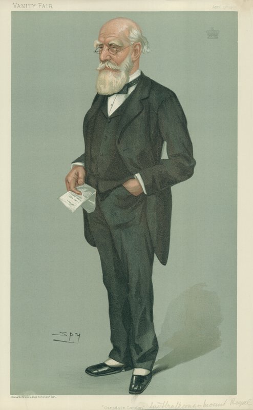 The Lord Strathcona og Mount Royal, Canada i London, 19. april 1900, Vanity Fair tegneserie af Leslie Matthew Ward