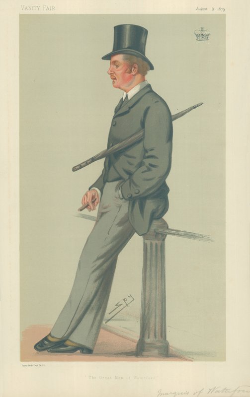 The Marquis of Waterford, The great man of Waterford, 9. august 1879, Vanity Fair tegneserie af Leslie Matthew Ward