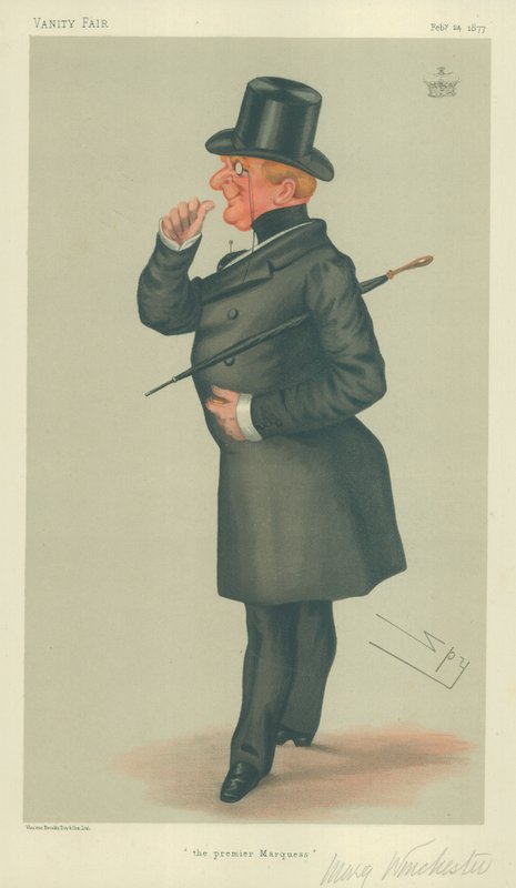 The Marquis of Winchester, The Premier Marquess, 24. februar 1877, Vanity Fair tegneserie af Leslie Matthew Ward