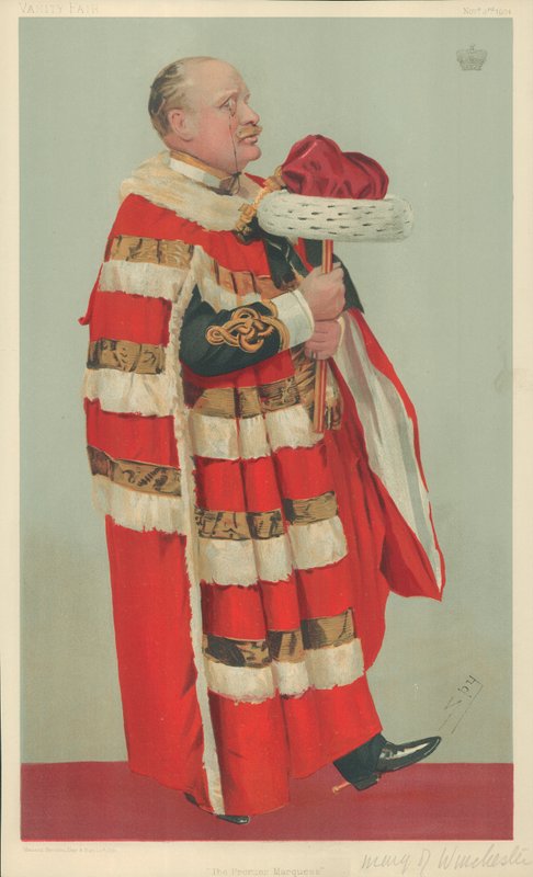 The Marquis of Winchester, The Premier Marquess, 3. november 1904, Vanity Fair tegnefilm af Leslie Matthew Ward