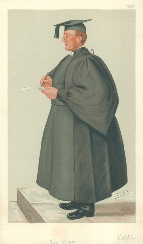 The Rev Edmond Warre, The Head, 20. juni 1885, Vanity Fair tegnefilm af Leslie Matthew Ward