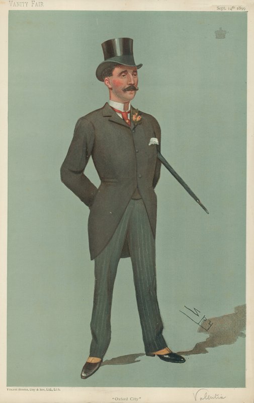 Viscount Valentia, Oxford City, 14. september 1899, Vanity Fair tegneserie af Leslie Matthew Ward