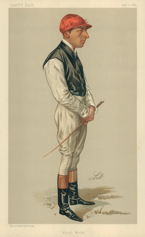 Fred Webb, 10. august 1889, Vanity Fair tegnefilm af Liborio Prosperi