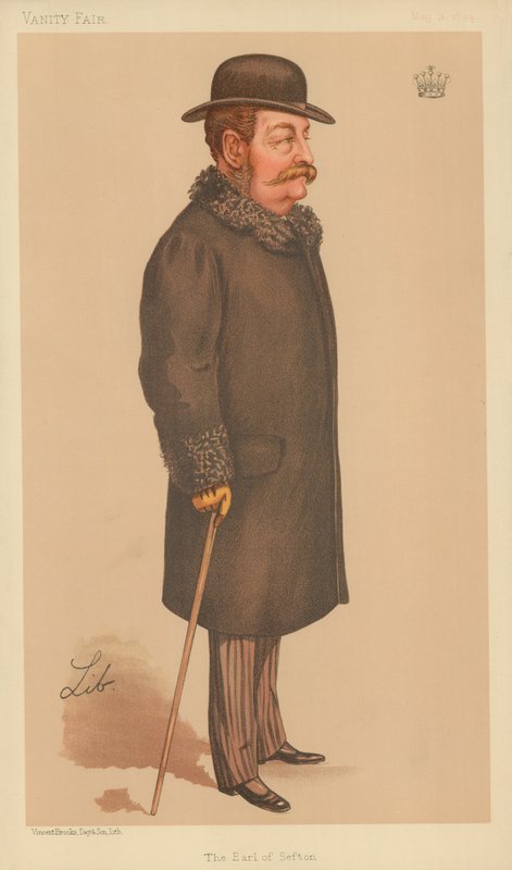 The Earl of Sefton, 3. maj 1894, Vanity Fair tegnefilm af Liborio Prosperi