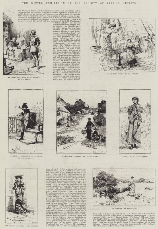 Vinterudstillingen for Society of British Artists af Lionel Charles Henley