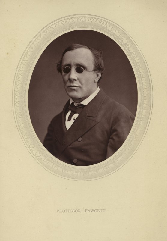 Portræt af professor Henry Fawcett af Lock and Whitfield