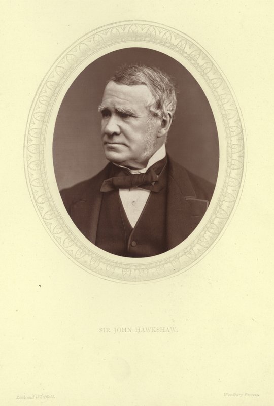Portræt af Sir John Hawkshaw af Lock and Whitfield