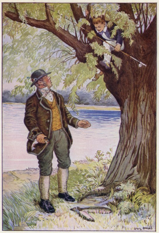 Illustration til Tom Browns skoledage af Louis John Rhead