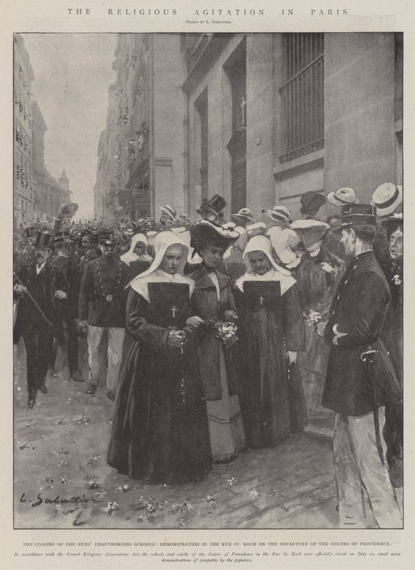 Den religiøse agitation i Paris af Louis Remy Sabattier