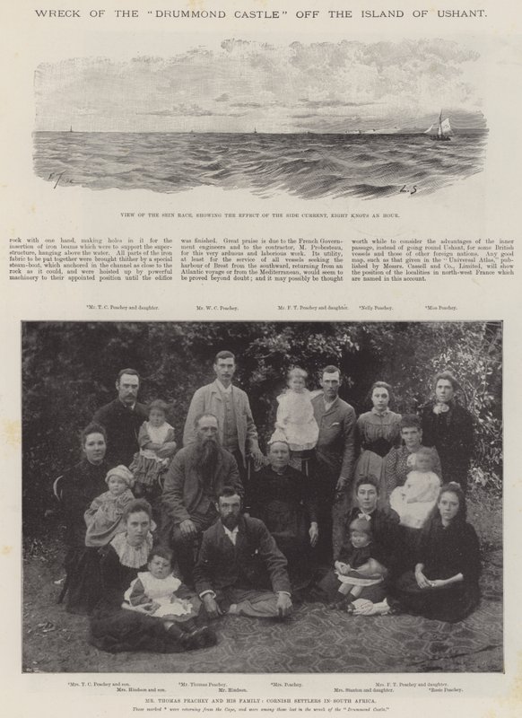 Vraget af Drummond Castle ud for øen Ushant af Louis Remy Sabattier