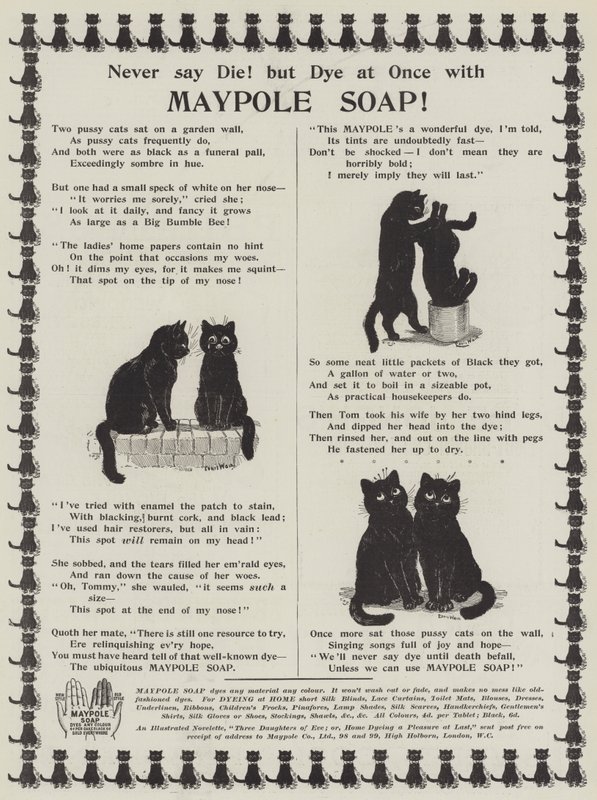 Annonce, Majstangsæbe af Louis Wain