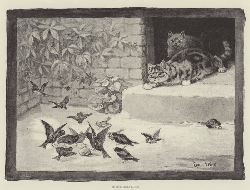 En uopdaget fare af Louis Wain
