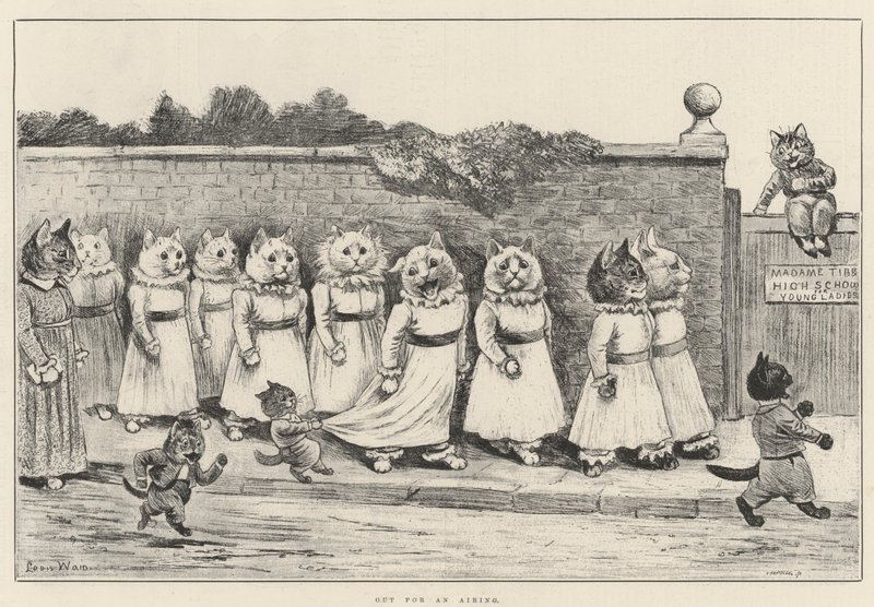 Ud til en luftning af Louis Wain